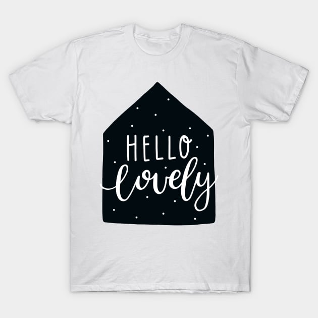 Hello Lovely - Scandinavian T-Shirt by zaputu